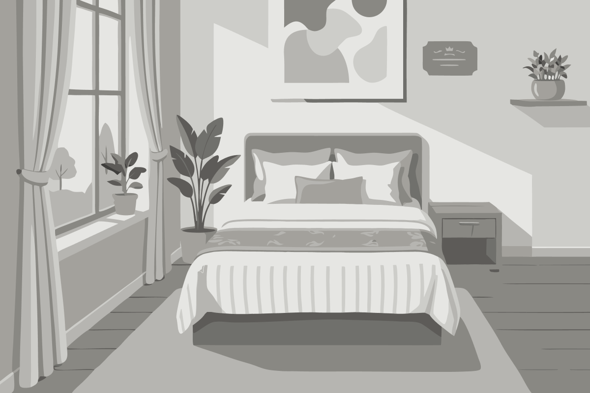 Chambre Simple avec Salle de Bains Commune